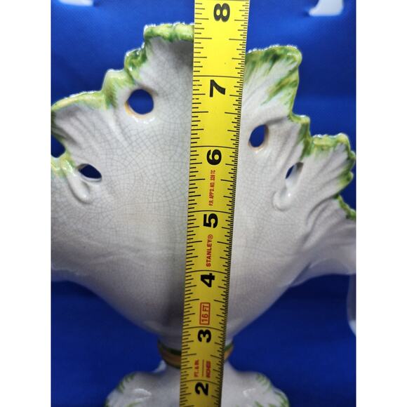 Jay Willfred Footed Seashell Rare Pattern! Made In Italy 1995- Bright & Cheery! - Picture 7 of 12